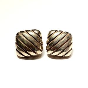 Tiffany & Co Atlas Earrings RARE 1995 Grove Stripe